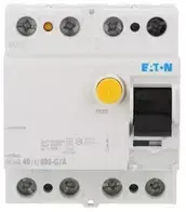 Eaton Liekamosios srovės grandinės pertraukiklis 4P 40A 0,03A tipas G/A 10kA FRCMM-40/4/003-G/A 170295