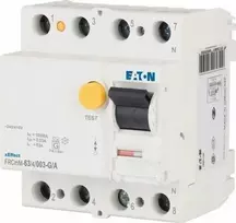 Eaton Liekamosios srovės grandinės pertraukiklis 4P 63A 0,03A tipas G/A 10kA FRCMM FRCMM-63/4/003-G/A 170296