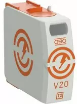 OBO Bettermann Bettermann intarpinis viršįtampio ribotuvas C tipas 2 20kA 280V V20-0-280 5095364