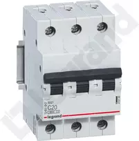 Legrand Jungiklis Rx3 3P C 20A 6000A - 419236