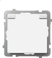 Ospel Socket Sonata atsparus purslams su įžeminimu ir baltu atvartu (GPH-1RZ/m/00/w)
