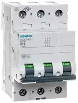 Siemens 5SL6316-7 automatinis jungiklis 3P C 16A 6kA AC 5SL6316-7