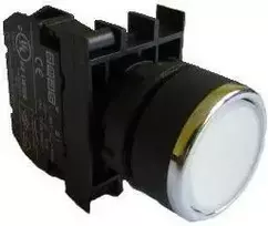 Emas Valdymo mygtukas baltas 22mm 4A 250V AC (T0-B100DB)