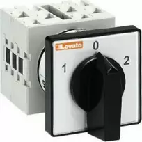 Lovato Electric Kamštelio jungiklis 1-0-2 2P 16A Įleidžiamas IP65 GX1652U
