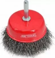 AW-Tools AWTOOLS DISKINIS ŠEPETYS SU KOTU 75mm, GOFRUOTA VIELA