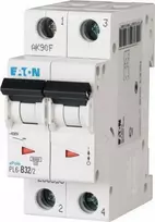 „Eaton“ grandinės pertraukiklis 2P D 32A 6 kA AC PL6-D32/2 286582
