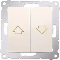Kontakt-Simon Simon 54 Blind mygtukas 16AX 250V kremas DZP1A.01 / 41