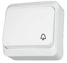 Schneider Electric durų skambučio mygtukas Prima baltas - WDE001012