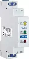 Simet LED įtampos indikatorius 3 fazių SWN 3F TS 35 pilka 85132012