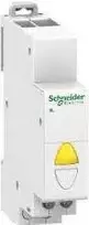 Schneider Electric Schneider 12-48 V kintamos srovės / nuolatinės srovės iIL (A9E18334) geltona modulinė lempa