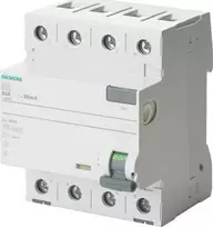 Siemens Liekamosios srovės grandinės pertraukiklis 4P 63A 0,03A tipas A 5SV3346-6
