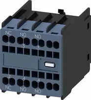 Siemens Pagalbinis kontaktų blokas S00 – S3 2Z+1R tvirtinimas priekyje 3RT2.1 3RT2.2 ir 3RH21 kontaktoriams, spyruoklinė jungtis 3RH2911-2HA21