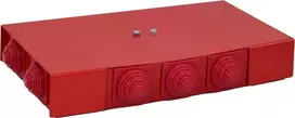 Simet Priešgaisrinė dėžė PIP-2AN P3x3x6, stačiakampė, E90, praėjimo 3x3x6mm2, matmenys 125x36x225mm raudona (84622636)