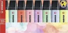 Stabilo Šviesiau Boss Pastel atveju 8 spalvų STABDRO