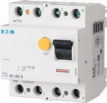 „Eaton“ 4P 40A 0,03A A tipo liekamosios srovės grandinės pertraukiklis PFIM-40003-A-MW (235439)