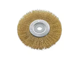 Šveitimo šepetys lėkštės tipo, kampiniam šlifuokliui, susuktos vielos (plienas) M14 Modeco Expert | d-150 mm
