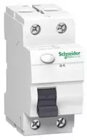 Schneider Electric Schneider Liekamosios srovės grandinės pertraukiklis 2P 25A 0,03A tipo AC IDK-A25-30-2 - A9Z01225