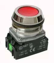 Promet NEF30 saugos mygtukas 30mm Raudona - W0-NEE30-K XY C
