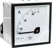 Lumel Analoginės plokštės ampermetras 60/120A 72x72mm (EA17N F21200000000)