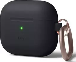Elago Pakabinkite silikoninį apsauginį dėklą AirPods 3, juodą