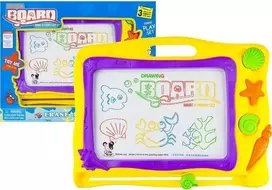 Lean Toys Piešimo lenta su antspaudais ir spalvingu fonu