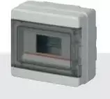 Elettrocanali Paviršinis modulinis skirstomasis skydas 1x8 series 620 su skaidriomis durelėmis pilkos spalvos (EC62008)