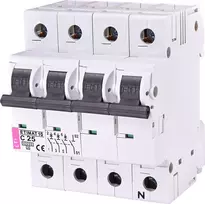 Eti-Polam Jungiklis 3P + N C 25A 10kA AC ETIMAT10 (002136718)