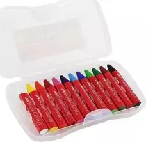 Vaškinės kreidelės Faber-Castell Jumbo, 12 spalvų