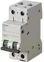 Siemens 5SL6510-7 Grandinės pertraukiklis 1+N C 10A 6kA AC 5SL6510-7