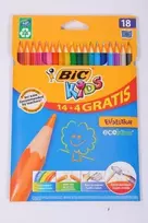 Pieštukų kreidelės 18col/180 KIDS Evolution Stripes BIC 950524