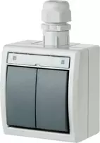 Jungiklis ELEKTRO-PLAST AQUANT, 2 klav., IP65