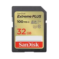 SanDisk Extreme Plus SDHC 32GB atmiņas karte UHS-I SDSDXWT-032G-GNCIN | R100MB/