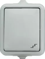 Kos Elektro System 120406 HYDRO Hermetiškas laiptų jungiklis IP44 balta 120406
