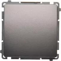 Kontakt-Simon Simon Basic vienvietis 10AX 250V plieno inox (BMW6.01 / 21)