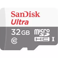 SanDisk Ultra 32GB microSDHC UHS-I Memory Card with Adapter SDSQUNR032G-GN6TA