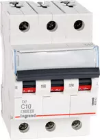Legrand grandinės pertraukiklis S303 C10 TX3 10A 6kA 403543