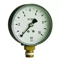 Afriso Vertikalus šildymo manometras RF 80 RAD fi 80mm 0-10 bar 1/2'' rad klasė 2,5 63 564