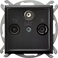 Ospel GPA-US/m/33 ARIA terminalo RTV-SAT lizdas, juodos spalvos metalinis GPA-US/m/33