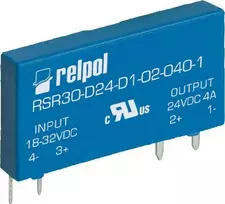 „Relpol“ kietojo kūno relė 1P 24VDC/2A DC RSR30-D24-D1-02-040-1 (2611997)