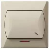 Ospel ŁP-3AS/01 AKCENT Laiptų jungiklis su foniniu apšvietimu, smėlio spalvos ŁP-3AS/01