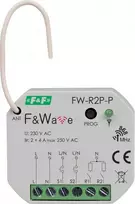 F&F Radijo dvibutė relė skardinėms su fi60 85- 265V AC / DC daugiafunkcine paviršiaus montuojama FW-R2P