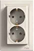 Schneider Electric montavimo lizdas Asfora dvigubas schuko kremas (EPH9900123)