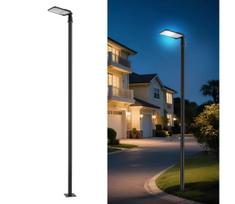 Brilagi-LED Lauko šviestuvas su stulpu ir kl. 4 m URBANLIGHT LED/100W/230V juodas IP65