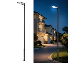 Brilagi-LED Lauko šviestuvas su stulpu ir 5 m ilgio kabeliu URBANLIGHT LED/200W/230V juodas IP65