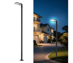 Brilagi-LED Lauko šviestuvas su stulpu ir kl. 3 m URBANLIGHT LED/100W/230V juodas IP65