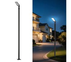 Brilagi -LED lauko šviestuvas su stulpu ir kl. 3 m URBANLIGHT LED/50W/230V juodas IP65