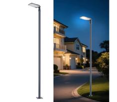 Brilagi-LED Lauko šviestuvas su stulpu ir 4 m kabeliu URBANLIGHT LED/100W/230V antracitas IP65