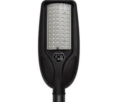 Reguliuojama LED saulės gatvės lempa su jutikliu VENICE 50W/4000 mAh IP65 juoda + nuotolinio valdymo pultas