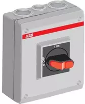 ABB Apsauginis jungiklis 3P 16A 7,5 kW 1Z 0R IP65 OTP16T3M 1SCA022400R9910