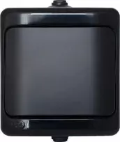 Kos Elektro System KOS BRIZA Vienkartinė jungtis IP54 16AX 250V juoda 180901